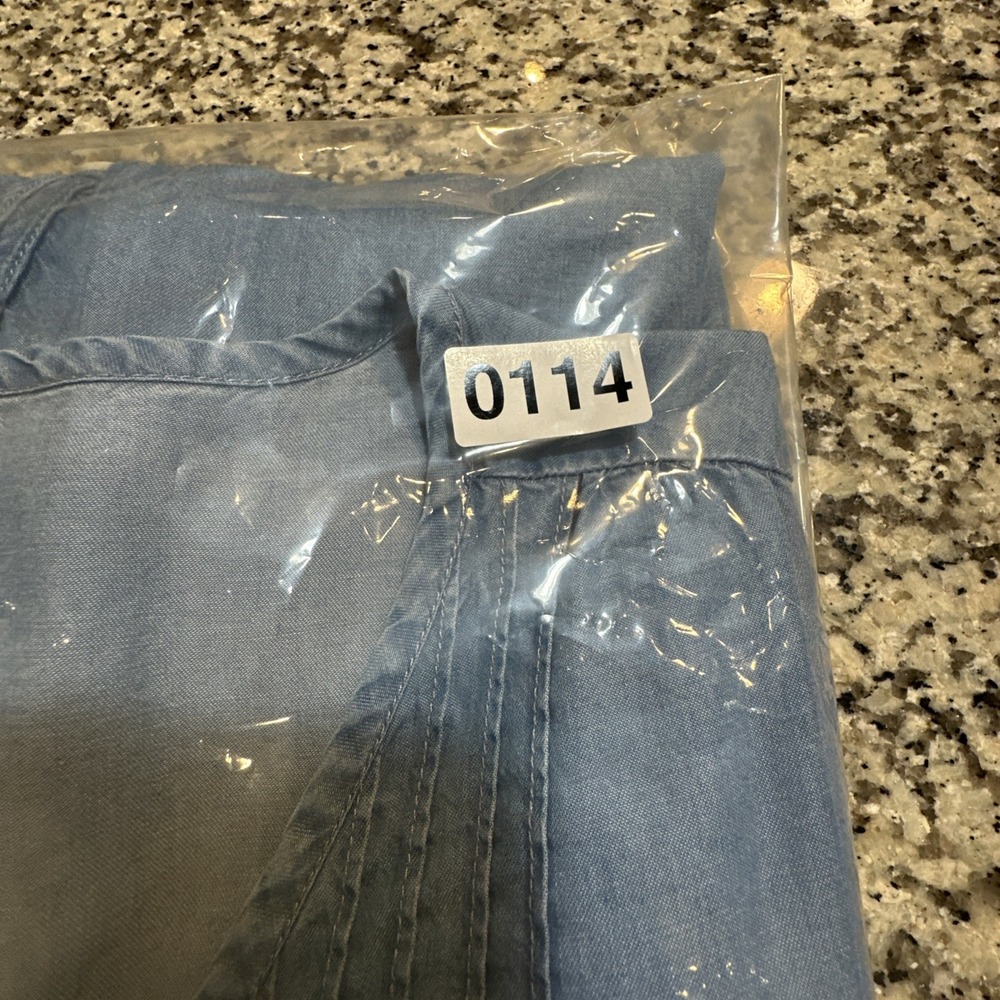 Old Navy Women's Chambray‎ Denim Button Front Midi Dress Size Medium - Picture 10 of 10